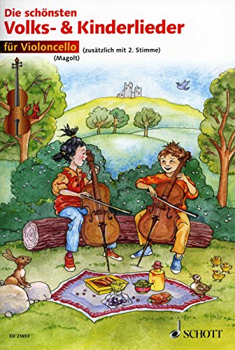 Die schönsten Volks- und Kinderlieder: sehr leicht bearbeitet. 1-2 Violoncelli. von Schott Music Distribution